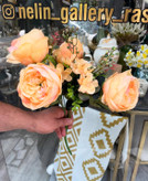 گل پئونی درشت وارداتی ۴گل ۳تزیین