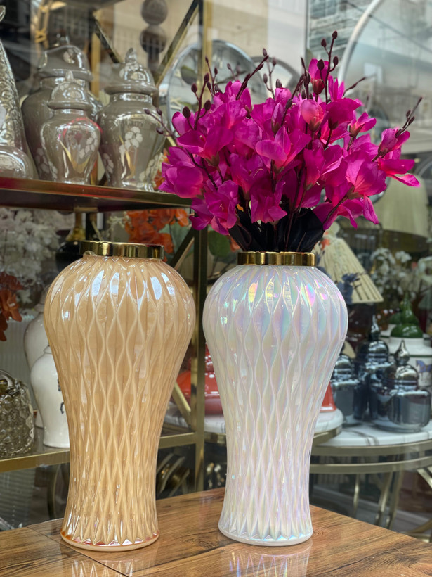 گلدان رومیزی شیشه طرح پردیس