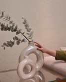 گلدان دوناتی سرامیکی لاستر