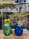 گلدان شیشه ای دستساز کپسولی